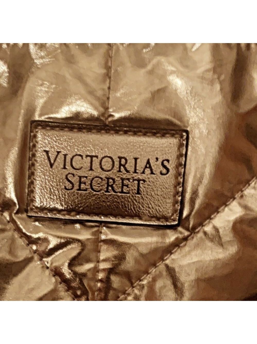 VS PINK rose gold Chevron tote bag - Picture 6 of 9